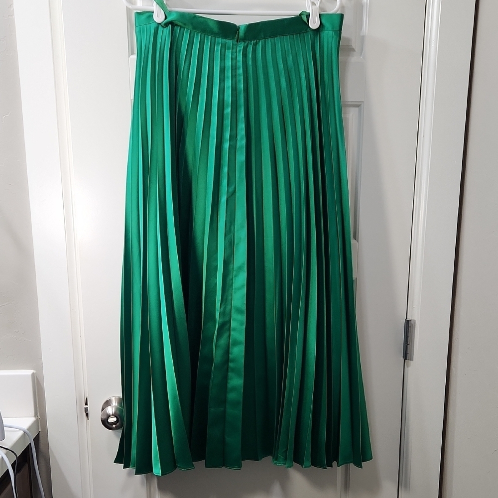 Vintage Dino Valiano Pleated Skirt Green Size 10 US / 44 Italy - Picture 5 of 10